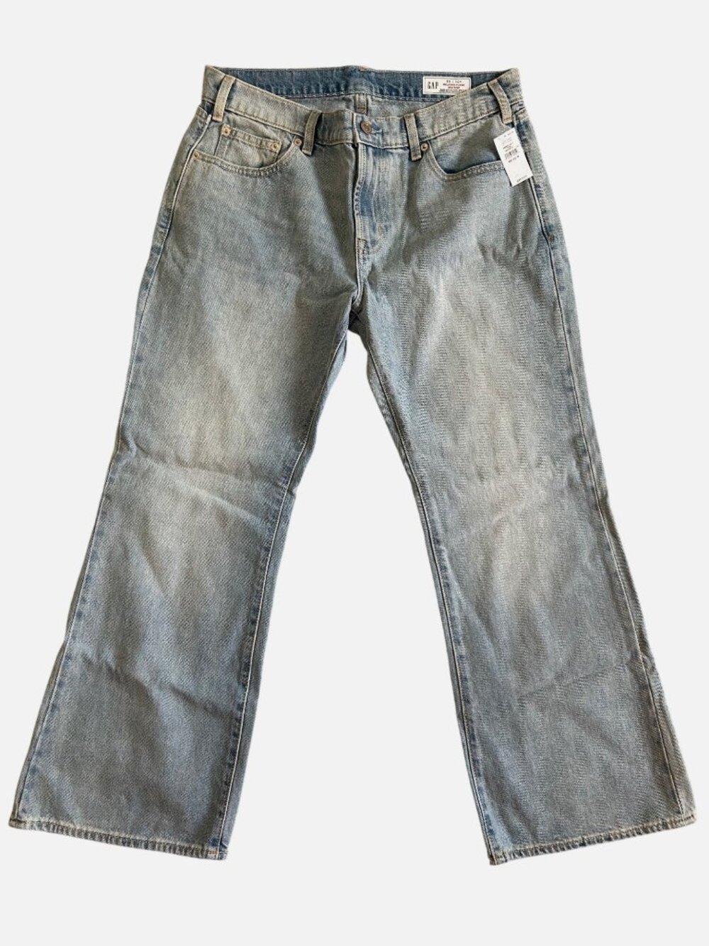 GAP Women's Sz 10 Relaxed Flare Jeans Mid Rise Light Denim NWT